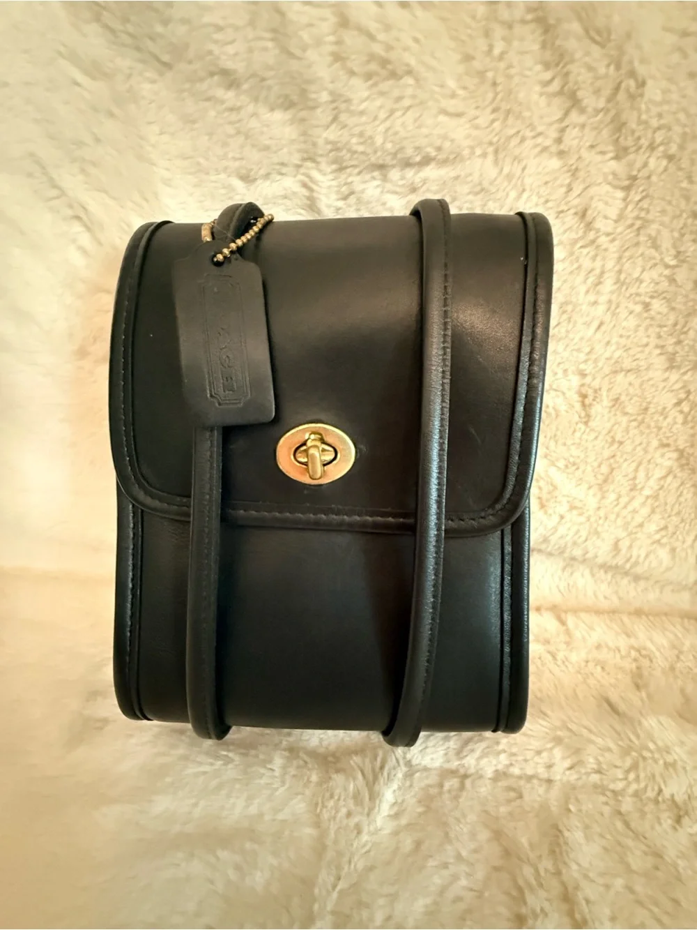 Vintage Y2K Coach Leather Scooter Bag Crossbody 9893 Made in USA - Pristine Cond
